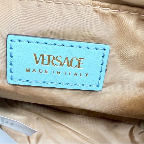 Versace 🔥La Medusa Small Jacquard Baguette Shoulder/Crossbody Bag, NWT - Picture 7 of 9